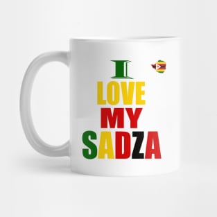 I Love My Sadza, Zimbabwe Flag Mug